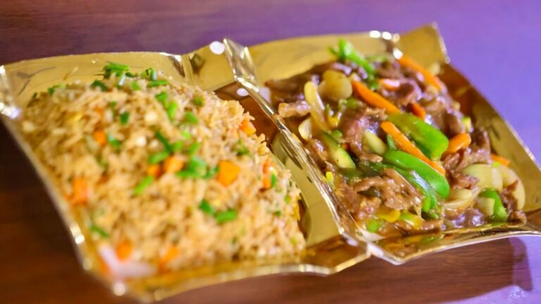 Fried rice and beef Sauce